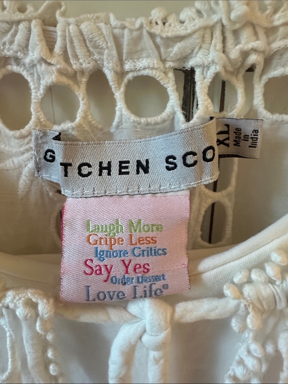 Gretchen Scott  White Eyelet Dress - Picture 4 of 5